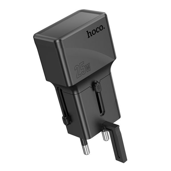 hoco. AC24 Mini PD25W QC3.0 Universal Travel Charger - Black