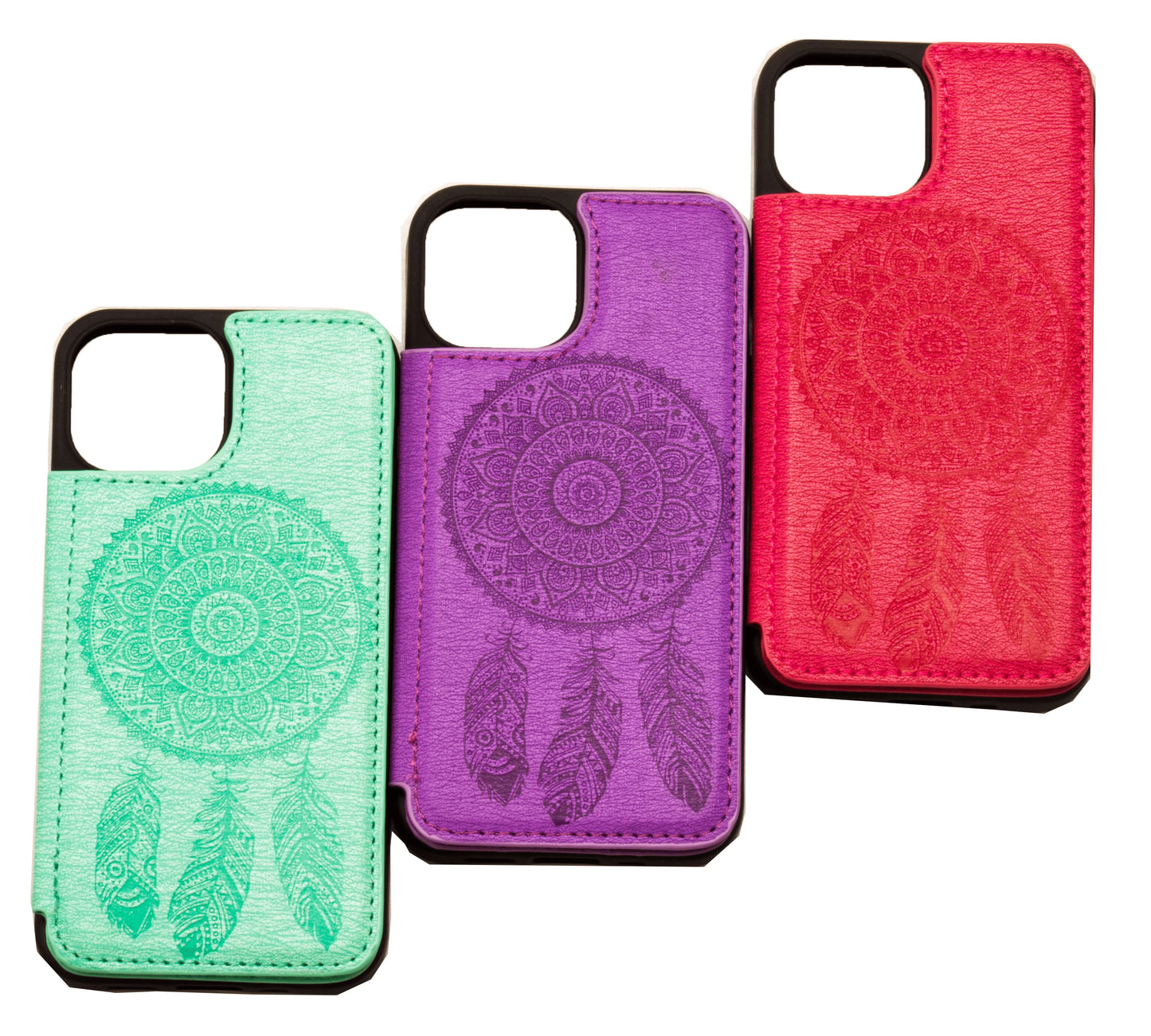 iPhone 13 6.1 Leather Back Wallet Case