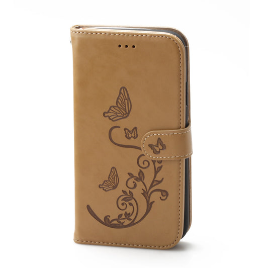iPhone 11 6.1 Book Case Embossed Butterfly Flower