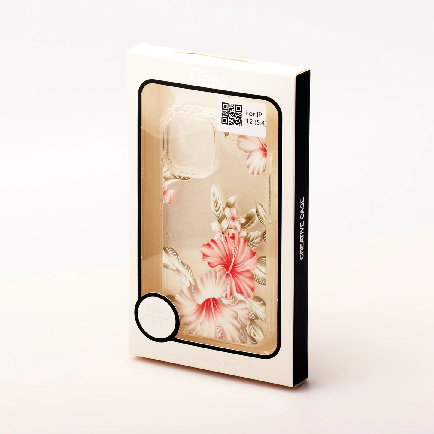 iPhone 12 Mini 5.4 Clear Flower Back Case
