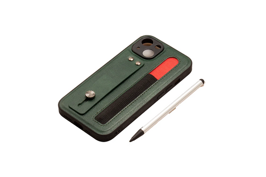 iPhone 13 Pro Max 6.7 Tough Leather Back Case with Pen