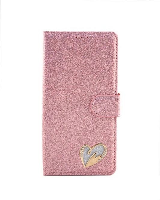iPhone 14 6.1 Shining Love Heart Book Case