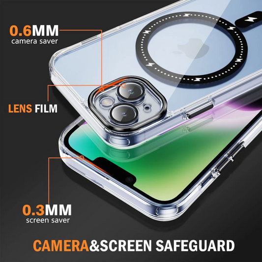 iPhone 15 Plus 6.7 MagSafe Clear Case with Lens Protection