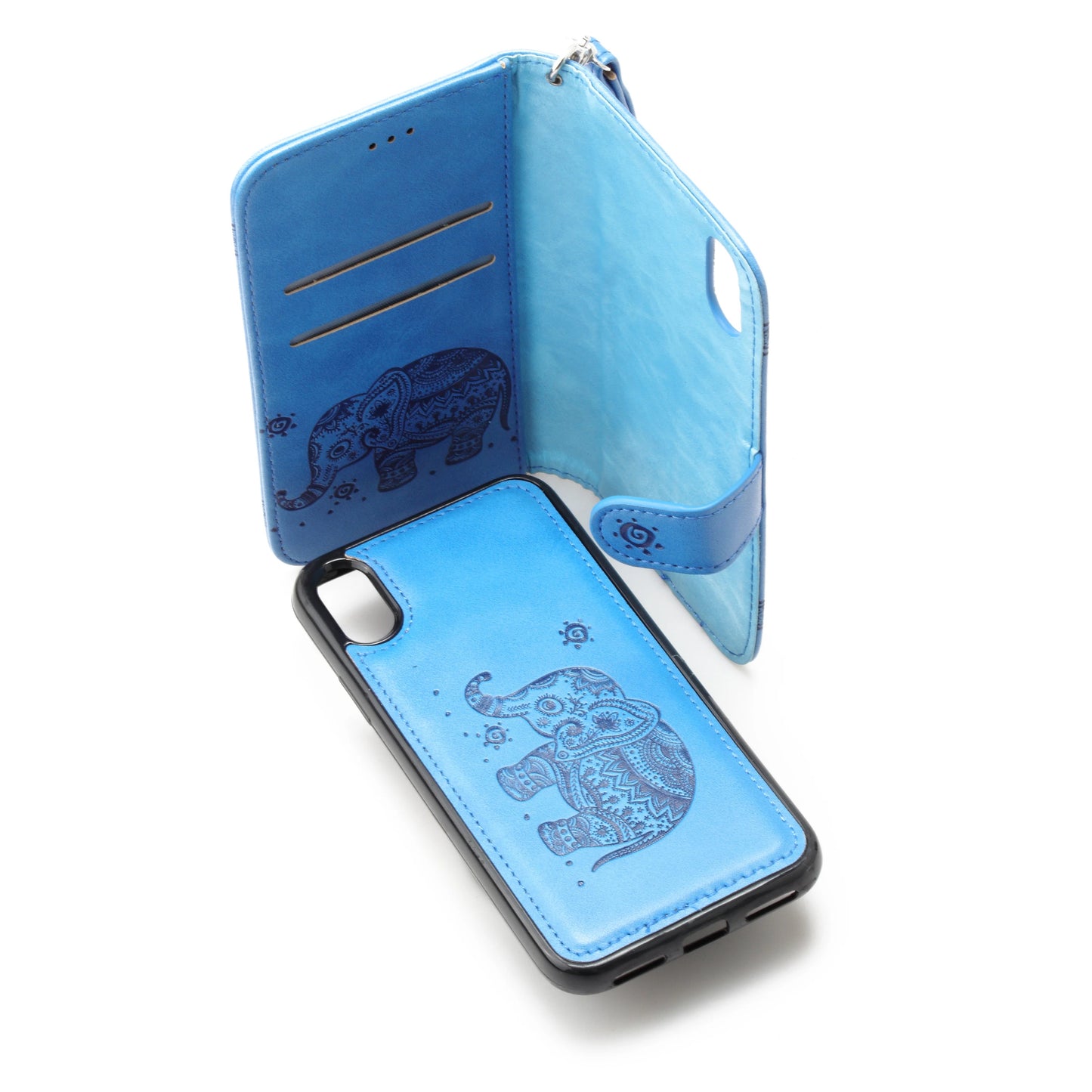 IPhone XR 6.1 Book Case Embossed Elephant