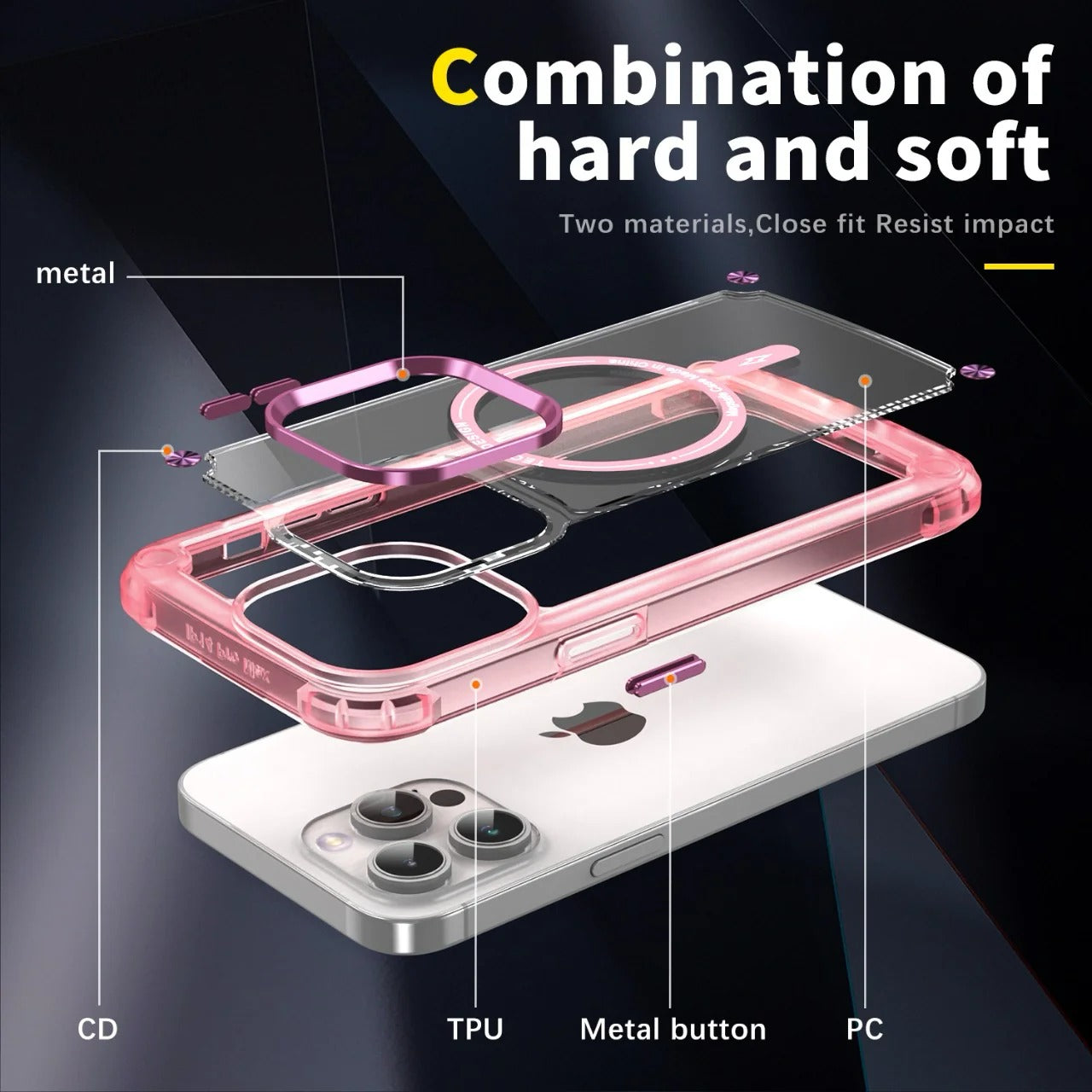 IPhone 16 Pro 6.3 Strong Transparent MagSafe Case