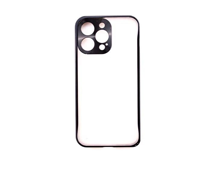 iPhone 14 Max 6.7 Matt Clear Iron Frame Case