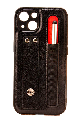 iPhone 13 6.1 Tough Leather Back Case with Pen