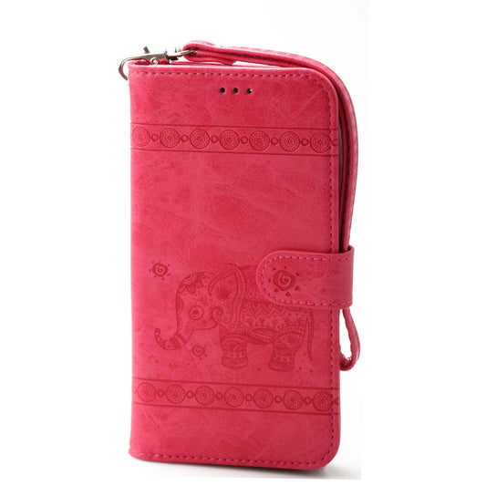 iPhone 12 Mini 5.4 Book Case Embossed Elephant