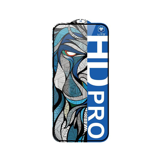 iPhone 17 Pro Max LITO D14 HD PRO Clear Full Glass Full Glue-ESD Glue - Black