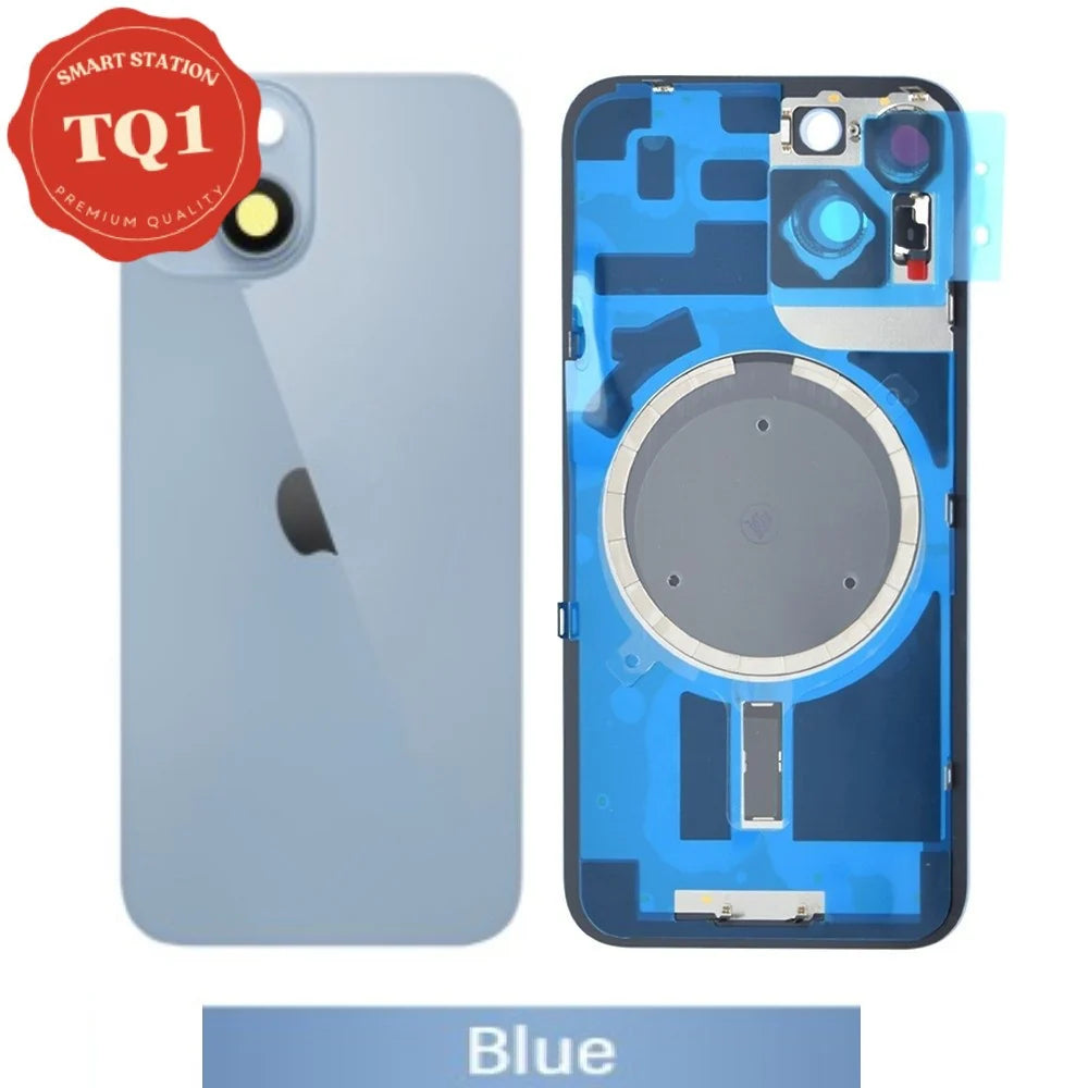 Rear Cover Glass for iPhone 14 (with Camera Lens Glass and Wireless Charging Magnet)