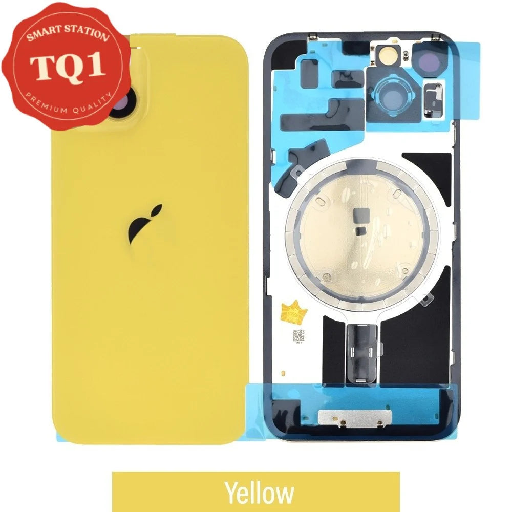 Rear Cover Glass for iPhone 14 (with Camera Lens Glass and Wireless Charging Magnet)