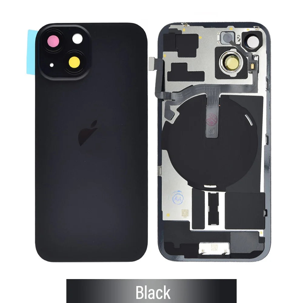 [TQ1] Rear Cover Glass with Camera Lens Glass and Wireless Flex for iPhone 15