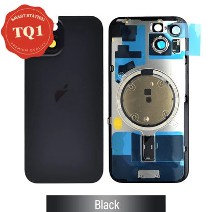 [TQ1] iPhone 15 Back Rear Cover w Rear Camera Lens& MagSafe Magnet (Glass with Metal Panel)