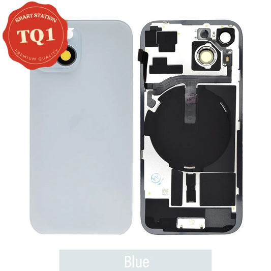 [TQ1] Rear Cover Glass with Camera Lens Glass and Wireless Flex for iPhone 15
