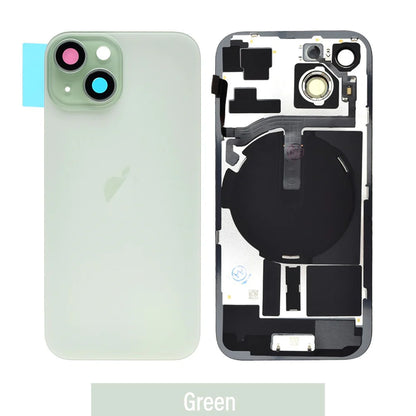 [TQ1] Rear Cover Glass with Camera Lens Glass and Wireless Flex for iPhone 15