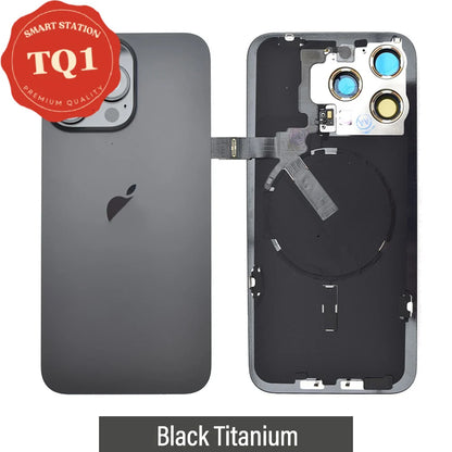 [TQ1] Rear Cover Glass with Camera Lens Glass and Wireless Charging Flex for iPhone 15 Pro Max