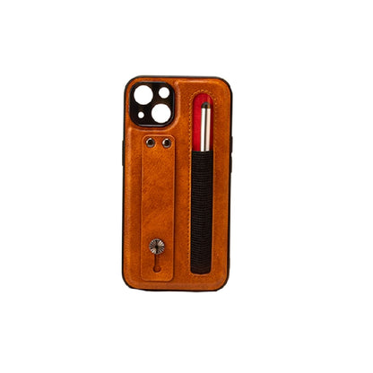 iPhone 13 6.1 Tough Leather Back Case with Pen