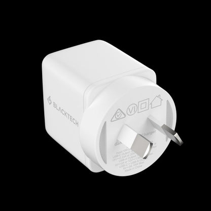 BLACKTECH BC13 1C 1A 35W Super Small PPS PD GaN Charger - White (SAA APPROVED Australia Safety Product)