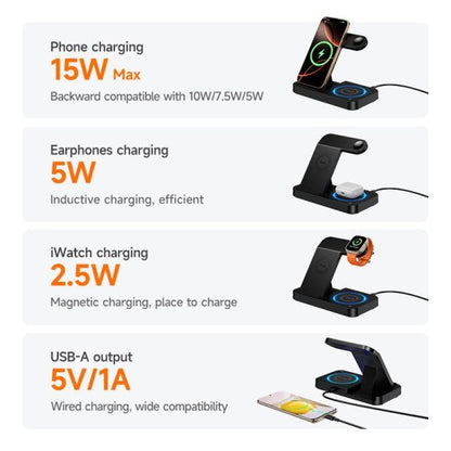 hoco. DWQ01 4 in 1 Wireless Charging Stand - Black
