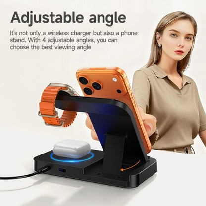 hoco. DWQ01 4 in 1 Wireless Charging Stand - Black