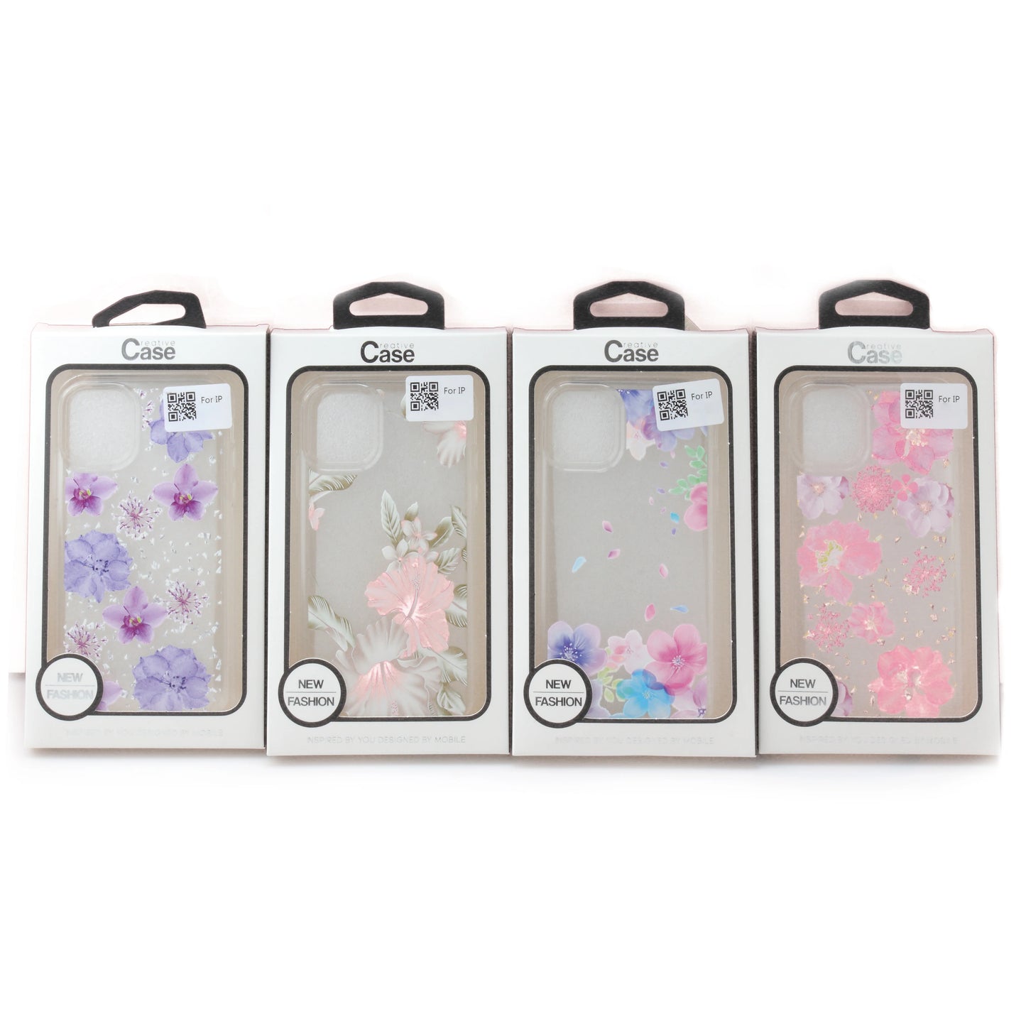 iPhone 13 6.1 Clear Flower Back Case