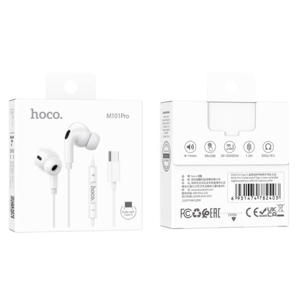 hoco. M101 Pro Crystal USB-C Handsfree