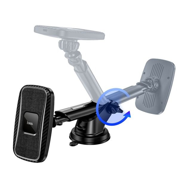 hoco. CA75 15W 2in1 Magnetic Car Wireless Charger - Black