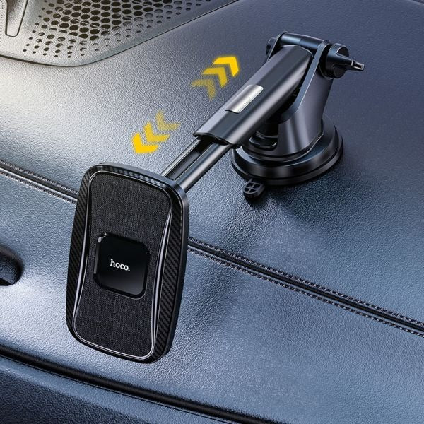 hoco. CA75 15W 2in1 Magnetic Car Wireless Charger - Black