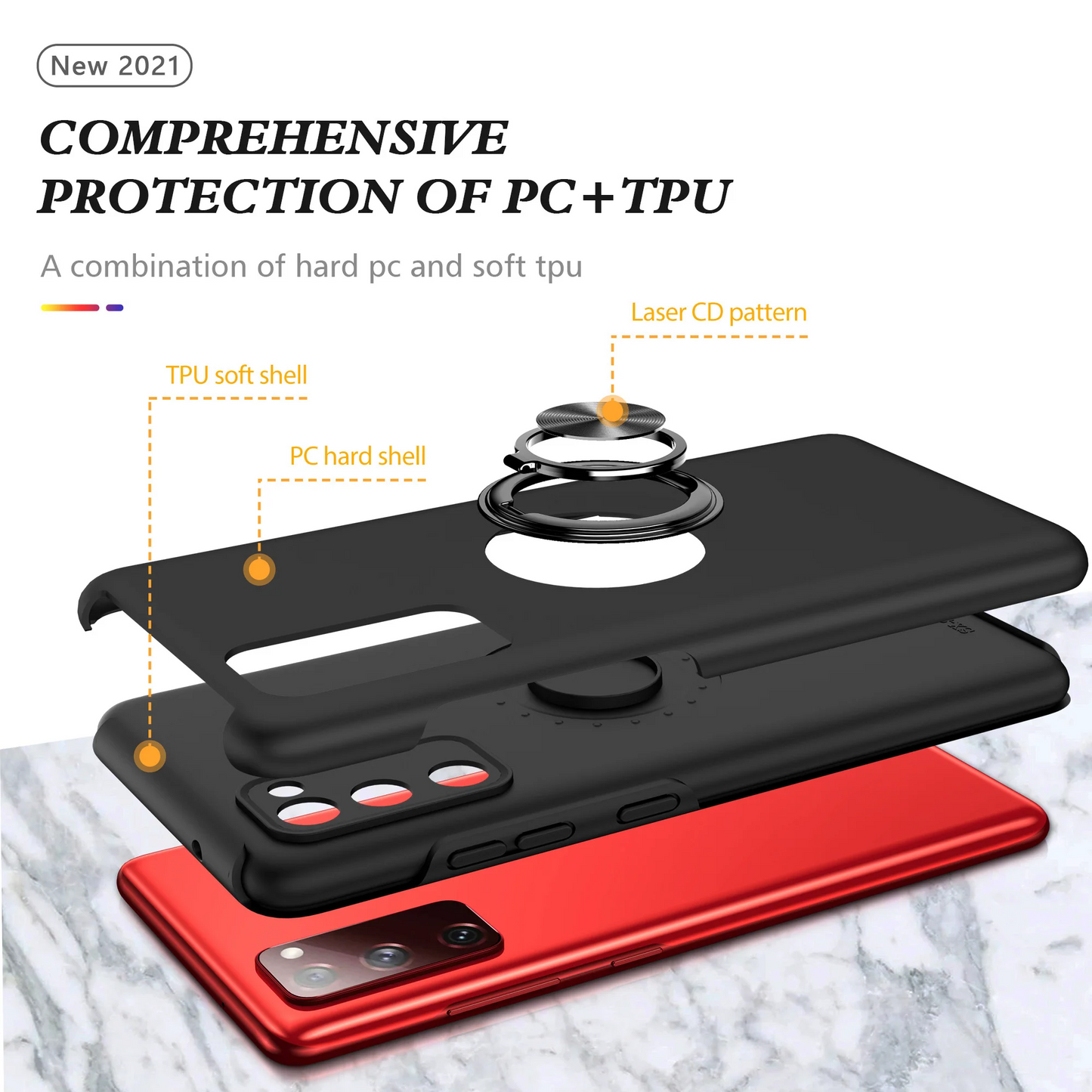 iPhone 12 6.1 Mag Ring Case With Kickstand