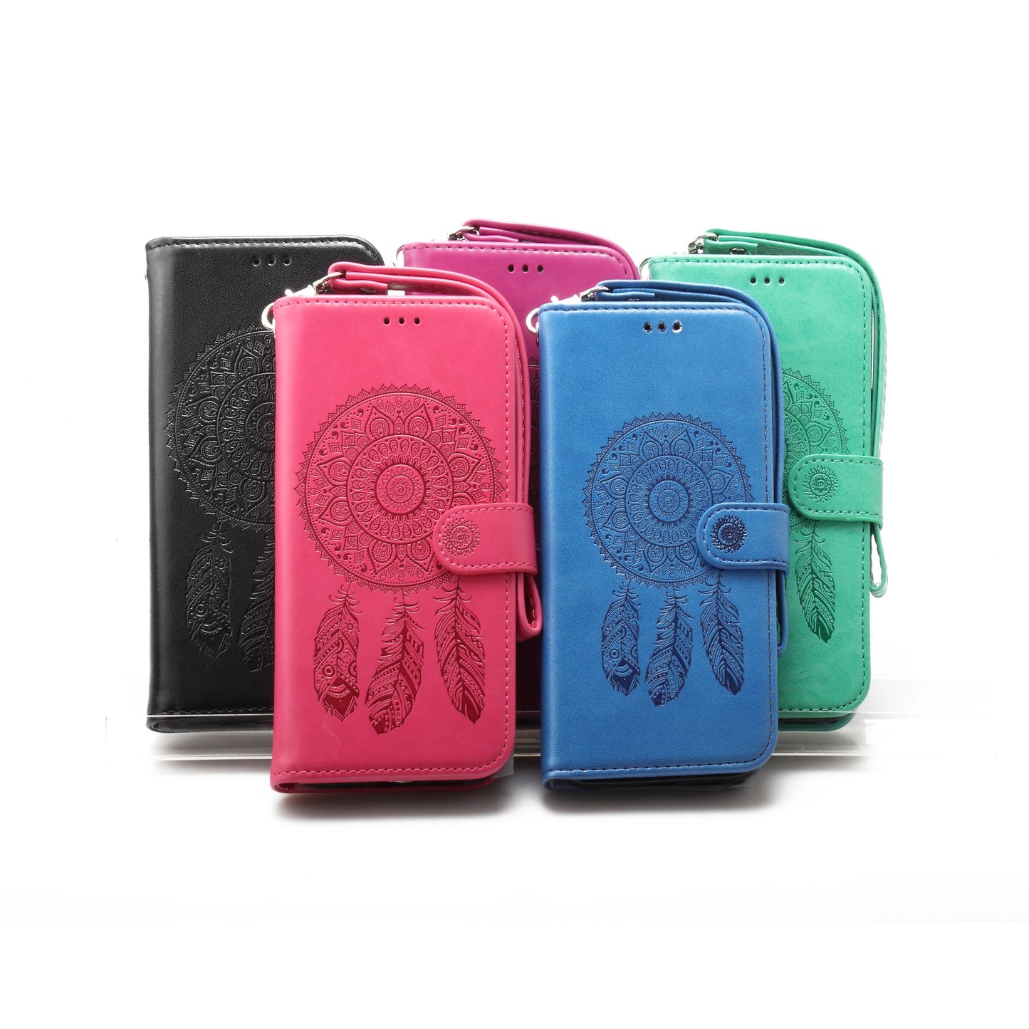 iPhone 12 Mini 5.4 Book Case Embossed Dreamcatcher