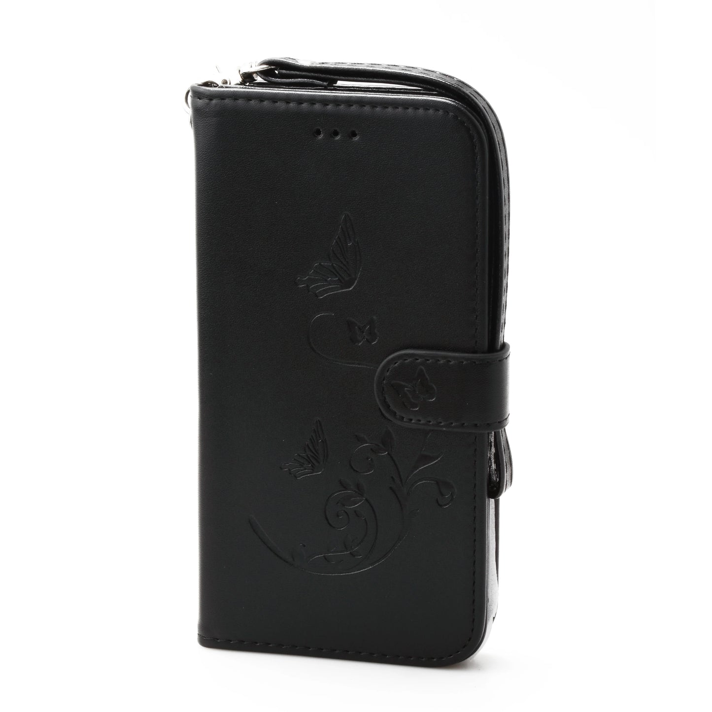 iPhone 11 6.1 Book Case Embossed Butterfly Flower