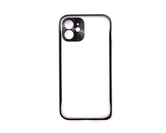 iPhone 12 6.1 Matt Clear Iron frame Case