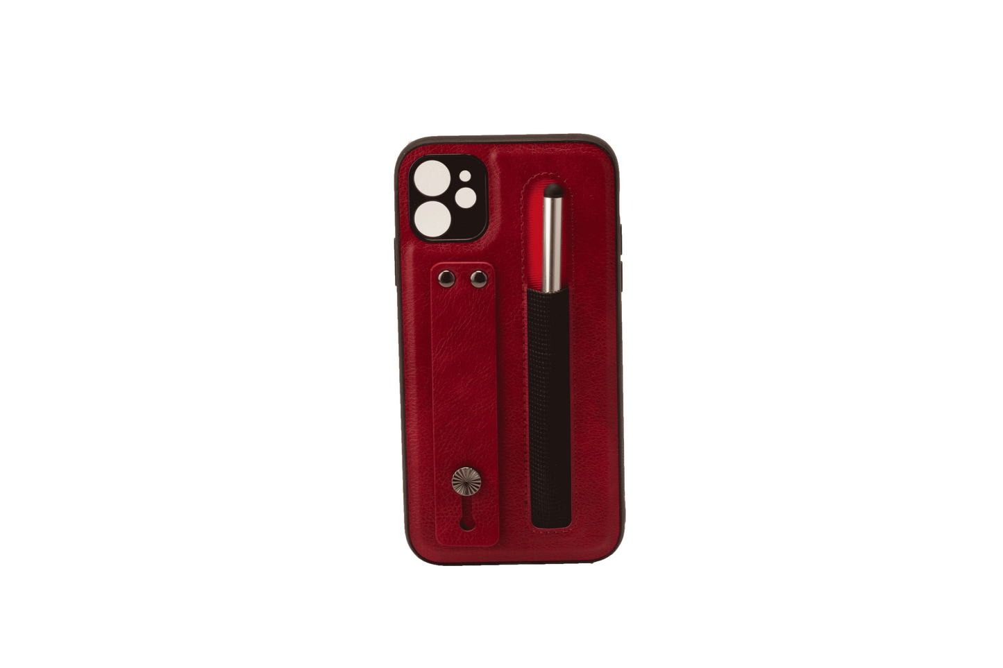 iPhone 11 6.1 Tough Leather Back Case with Pen