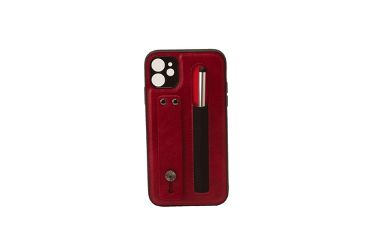 iPhone 11 6.1 Tough Leather Back Case with Pen