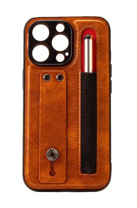 iPhone 13 Pro Max 6.7 Tough Leather Back Case with Pen