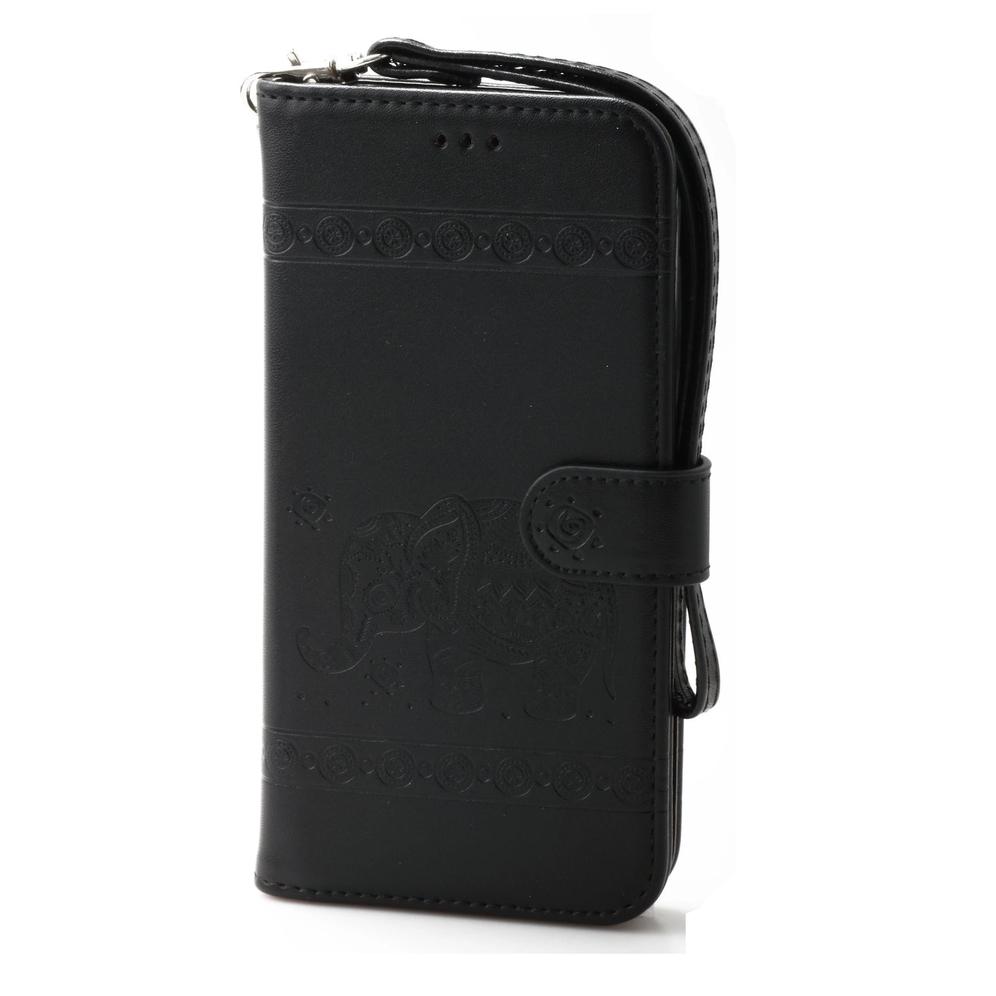 iPhone 12 Mini 5.4 Book Case Embossed Elephant