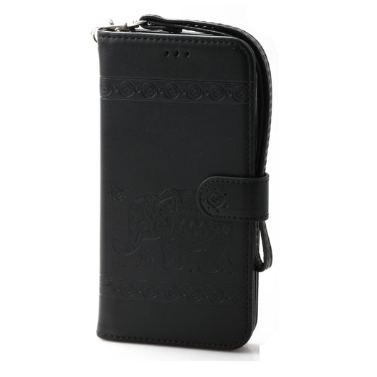 iPhone 12 Mini 5.4 Book Case Embossed Elephant