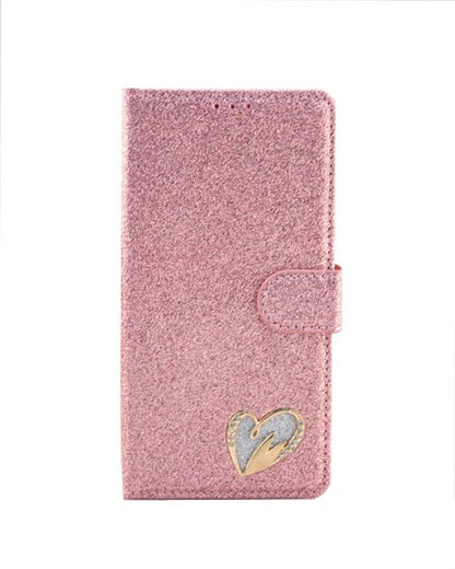 iPhone 14 6.1 Shining Love Heart Book Case