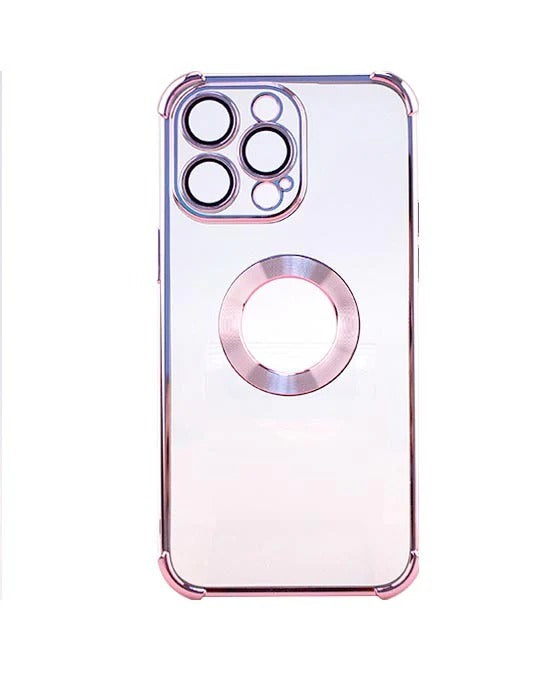 iPhone 14 Pro Max 6.7 Colorful Metalic Logo Ring TPU Case (not Magsafe)