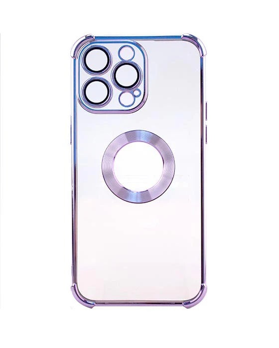 iPhone 14 Pro Max 6.7 Colorful Metalic Logo Ring TPU Case (not Magsafe)