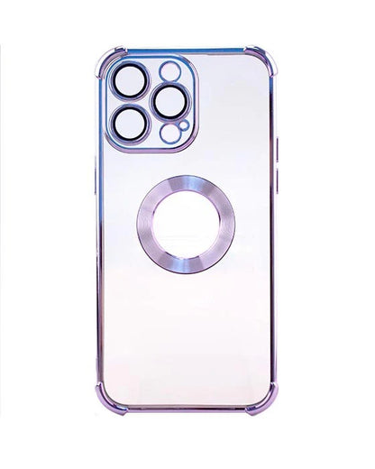 iPhone 14 Pro 6.1 Colorful Metalic Logo Ring TPU Case (not Magsafe)