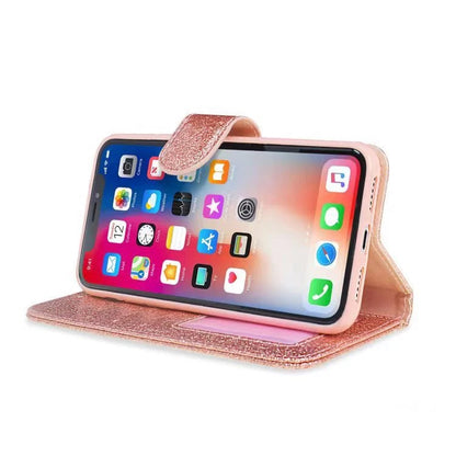 iPhone 14 6.1 Shining Love Heart Book Case