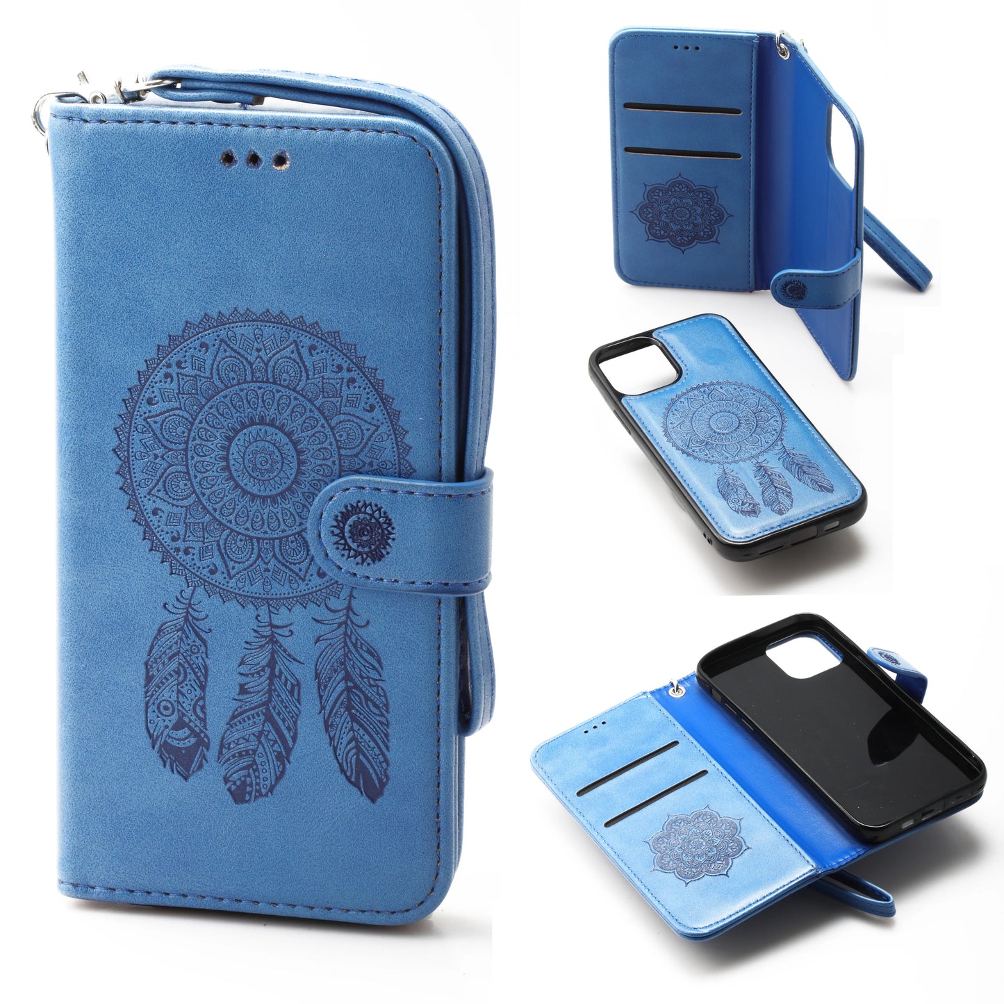 iPhone 13 Pro 6.1 Book Case Embossed Dreamcatcher