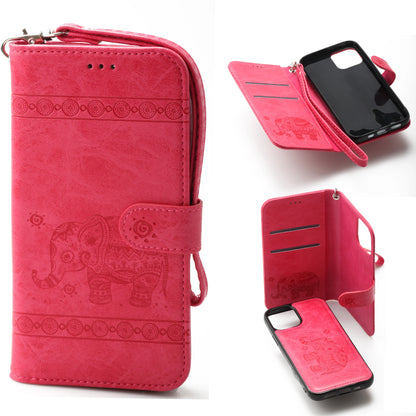 iPhone 12 Mini 5.4 Book Case Embossed Elephant