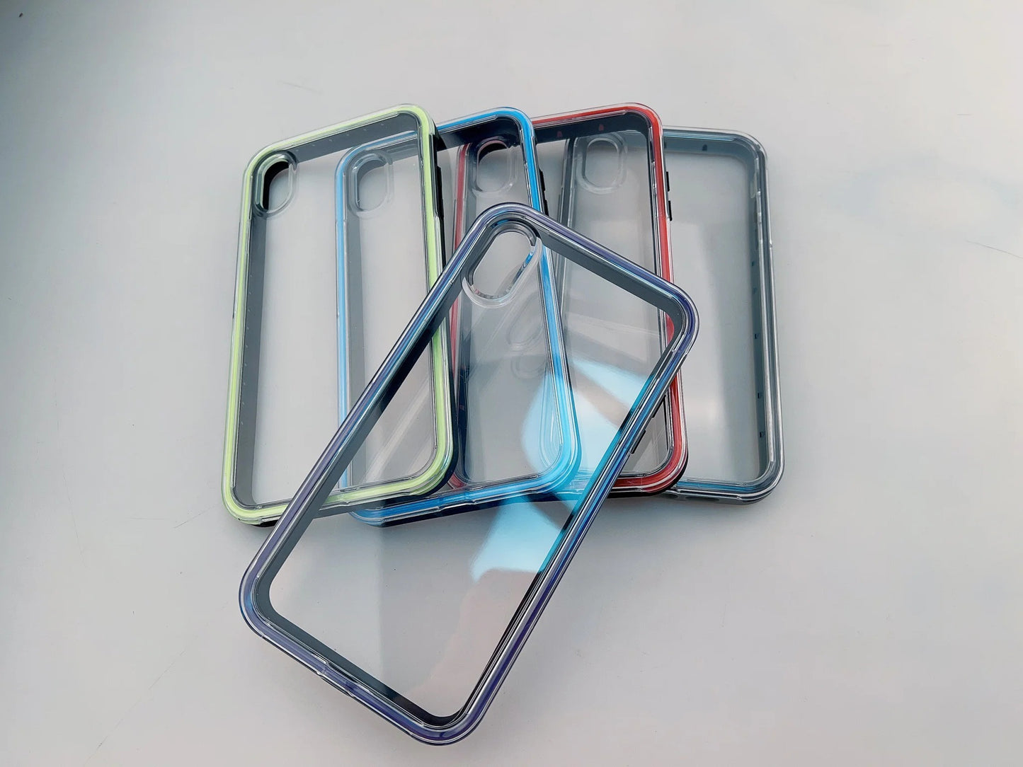 IPhone 11 Pro Max 6.5 Colorful Shock Proof Case With Clear Back