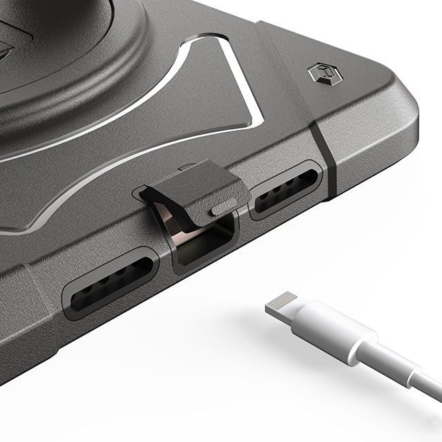 iPad Air 2 9.7 Tough Robot ShockProof Case with Leather Rotating Handle