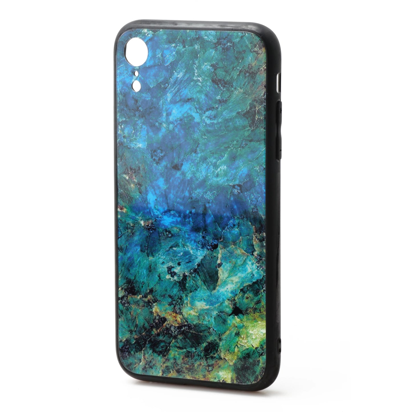 IPhone XR 6.1 Tough Glass Stone Back Cover Case