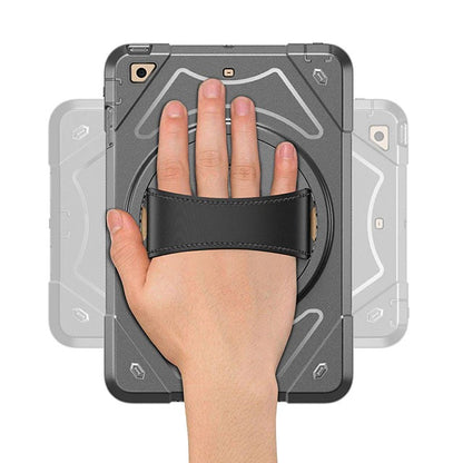 iPad Air 2 9.7 Tough Robot ShockProof Case with Leather Rotating Handle