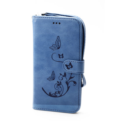 iPhone 11 Pro 5.8 Book Case Embossed Butterfly Flower