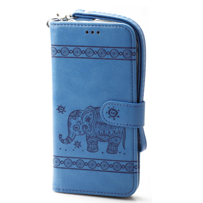 iPhone 12 Mini 5.4 Book Case Embossed Elephant